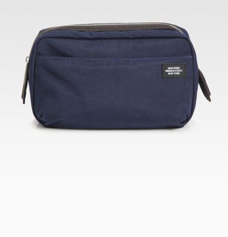 Jack Spade Nylon Canvas Traditional Toiletries Bag in Blue for Men ...