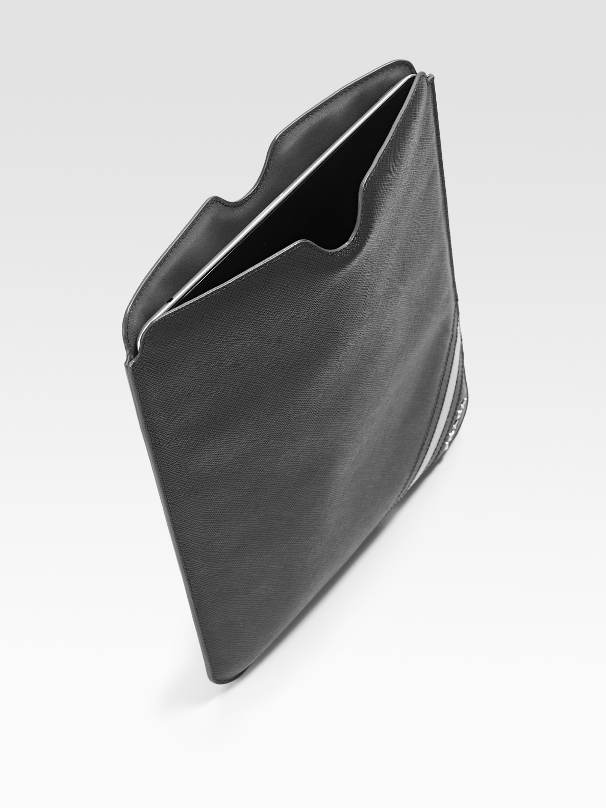 prada anthracite leather small bag  