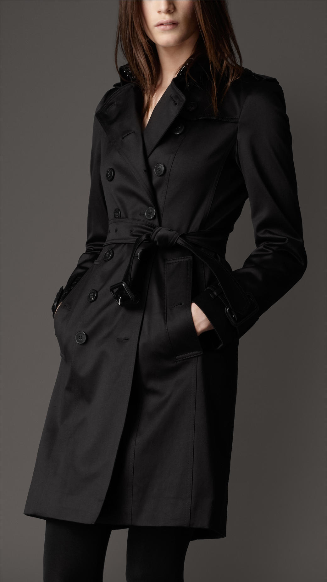 burberry black coat