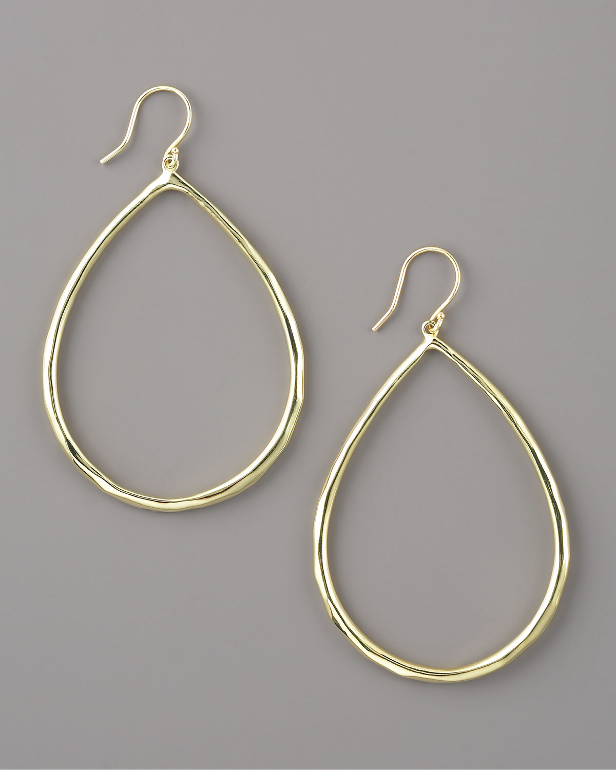 Lyst Ippolita Wire Teardrop Hoop Earrings Large In Metallic Gallery
