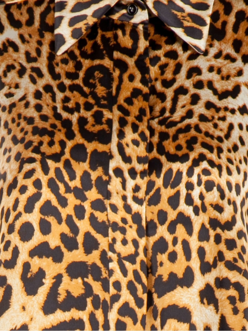 Saint laurent Leopard Print T-shirt in Animal (BROWN) | Lyst