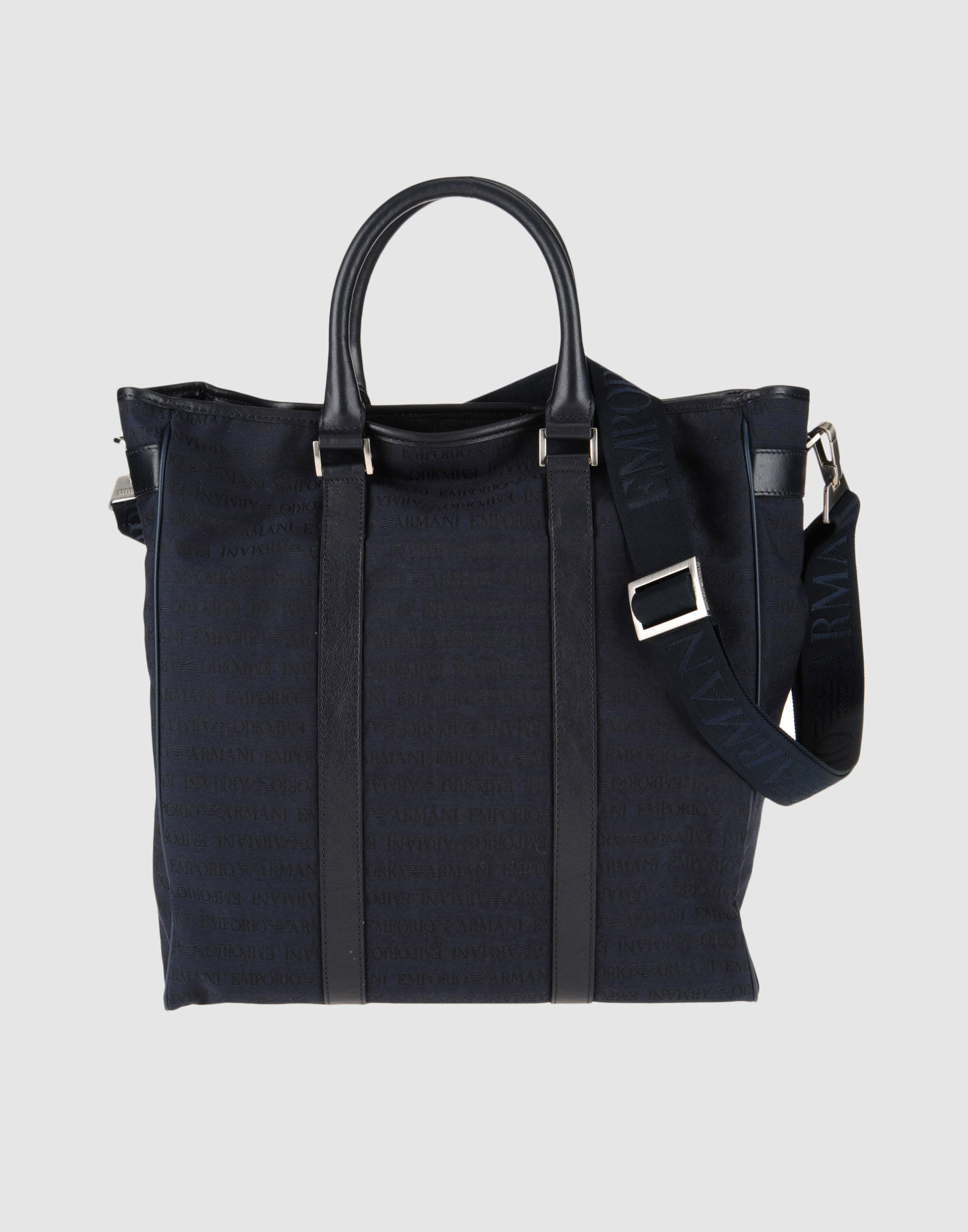 Emporio Armani Large Fabric Bags in Blue for Men | Lyst