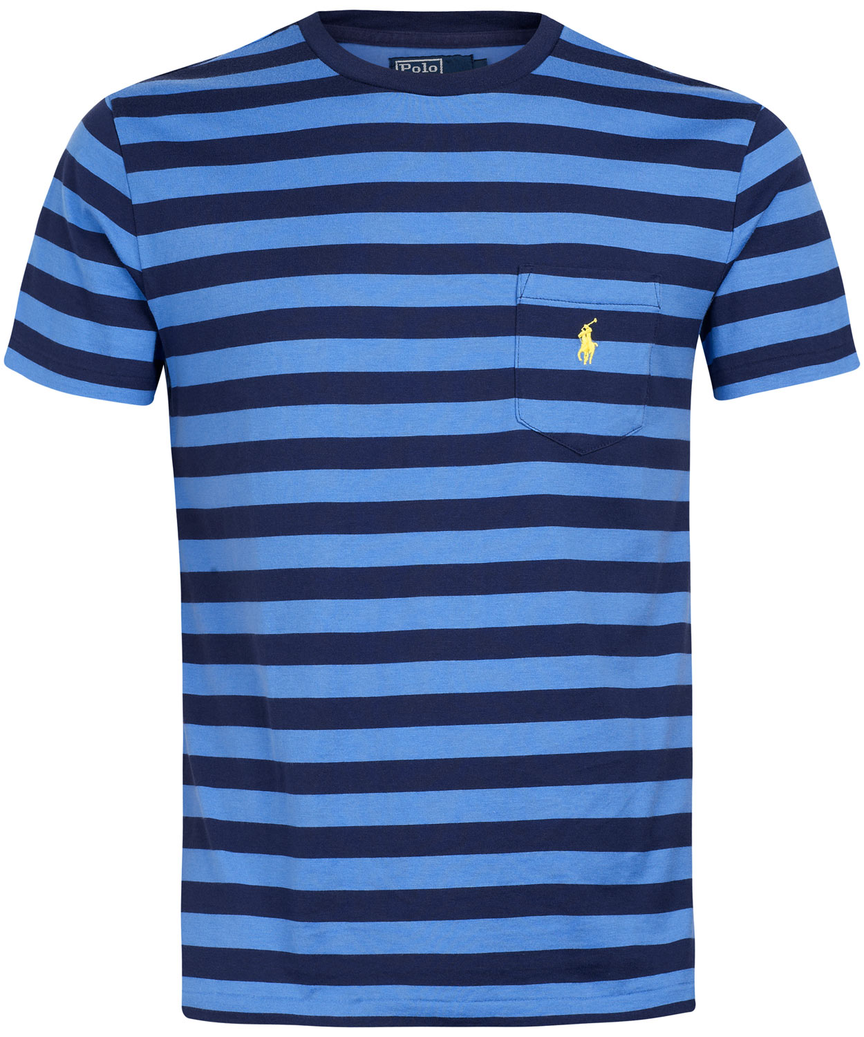 Polo Ralph Lauren Blue Stripe Pocket T-shirt in Blue for Men - Lyst