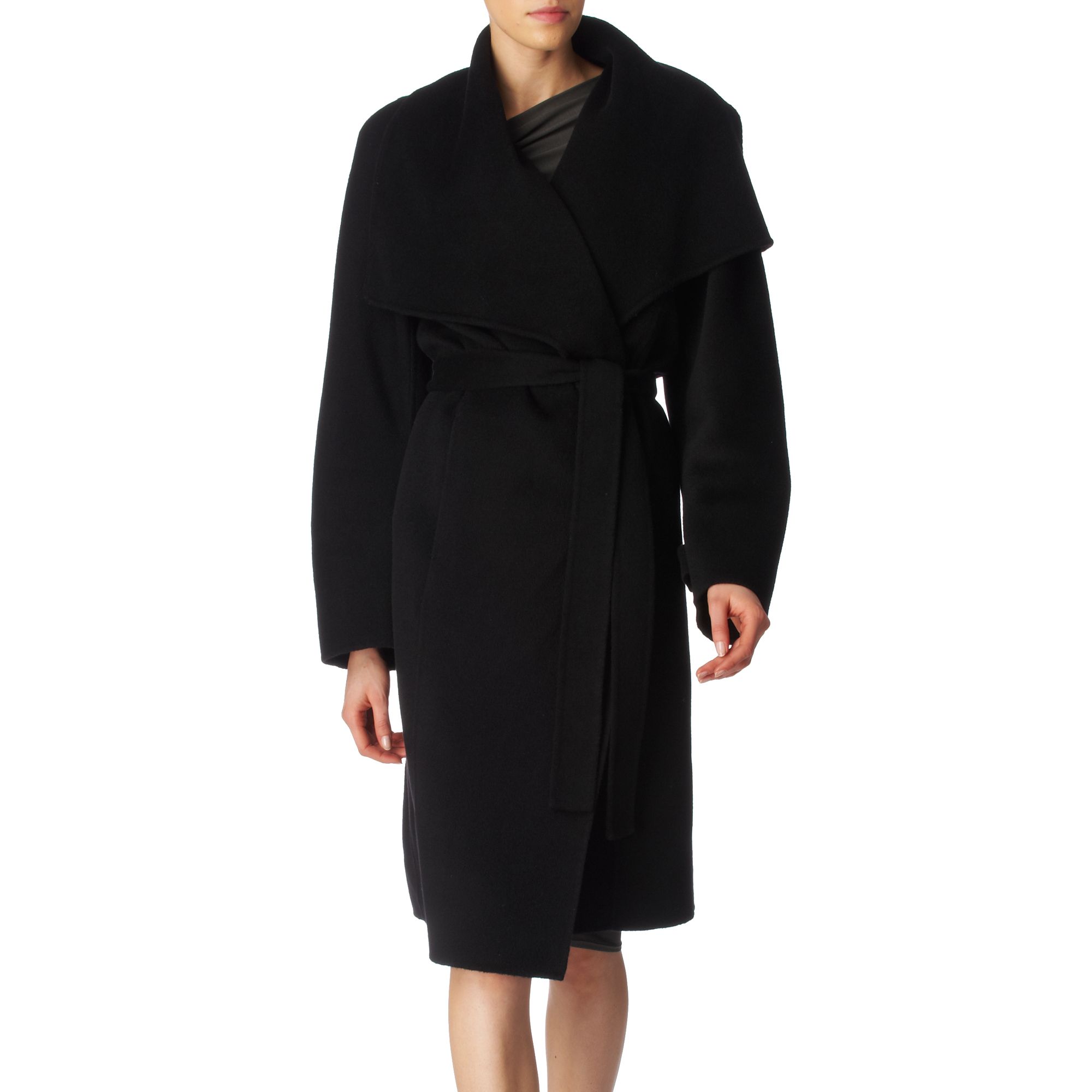 Donna Karan New York Cashmere Blanket Coat in Black | Lyst