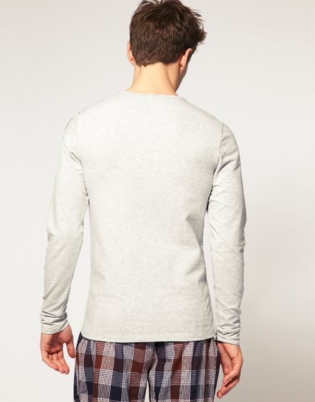Diesel Mohican Long Sleeve Top in Gray for Men (grey) | Lyst