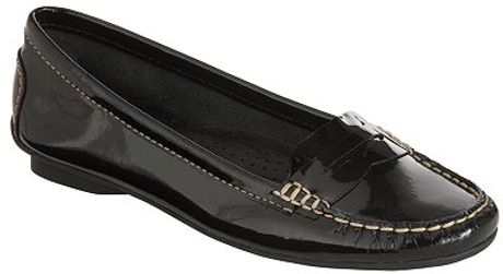 John Lewis Women Nice Patent Leather Loafer Black in Black | Lyst