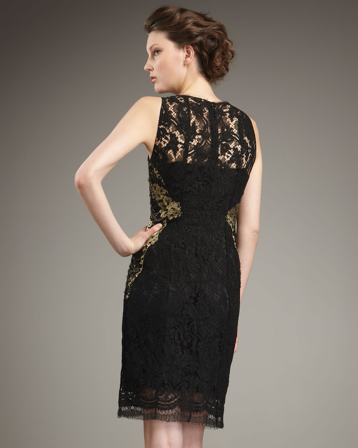 Lyst Elie Tahari Estelle Lace Dress In Black Gallery