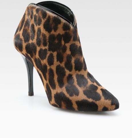 B Brian Atwood Kasadela Leopard-print Calf Hair Ankle Boots in Animal ...
