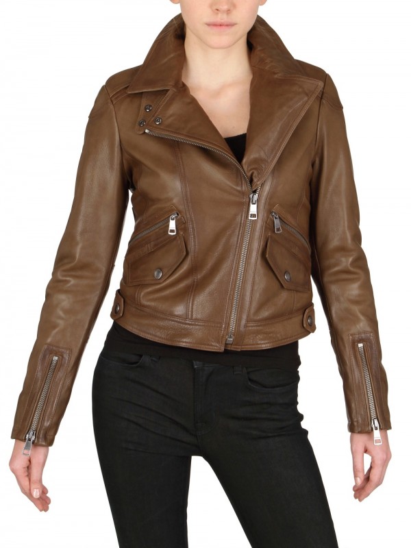 women's burberry leather jacket
