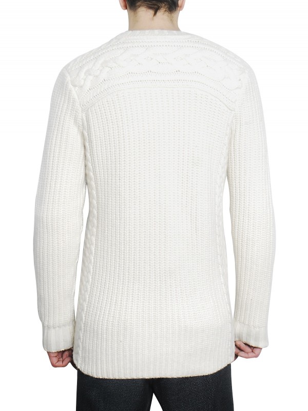 Pringle of scotland Cashmere and Wool Woven Knit Sweater in White for ...