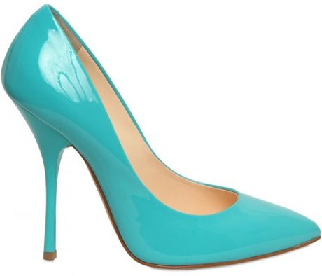 Giuseppe Zanotti 110mm Patent Pointy Pumps in Blue (turquoise) | Lyst
