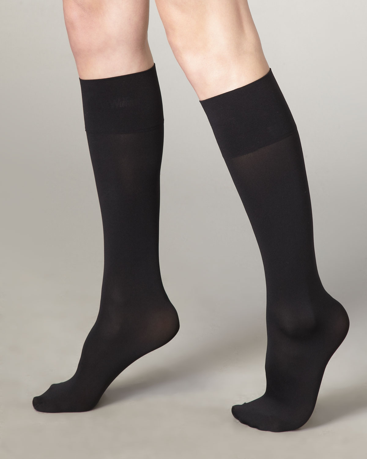 Lyst - Wolford 50 Denier Leg-support Socks in Black