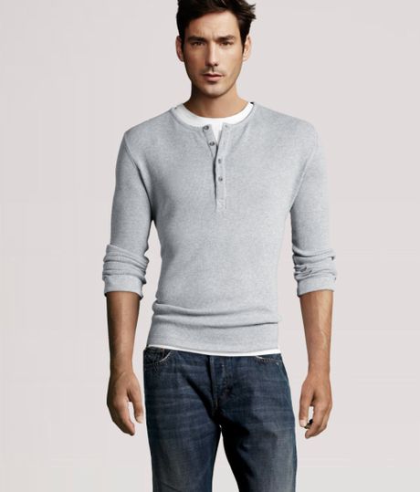 H&m Grandad Shirt in Gray for Men (grey) | Lyst