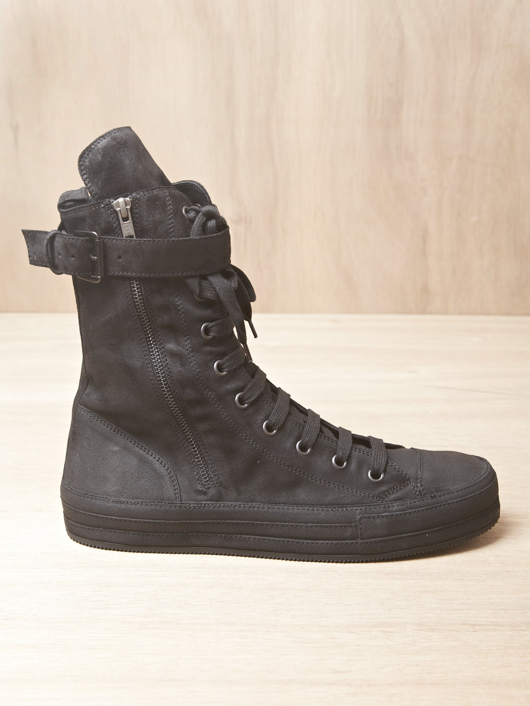 Ann Demeulemeester Mens Scamosciato High Top Sneakers in Black for Men ...