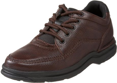 Rockport Mens World Tour Classic Walking Shoe in Brown for Men (tumble ...