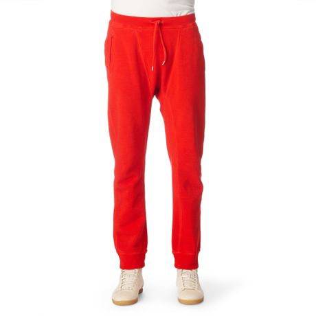 Dsquared² Drop Crotch Jogging Bottoms in Red for Men | Lyst