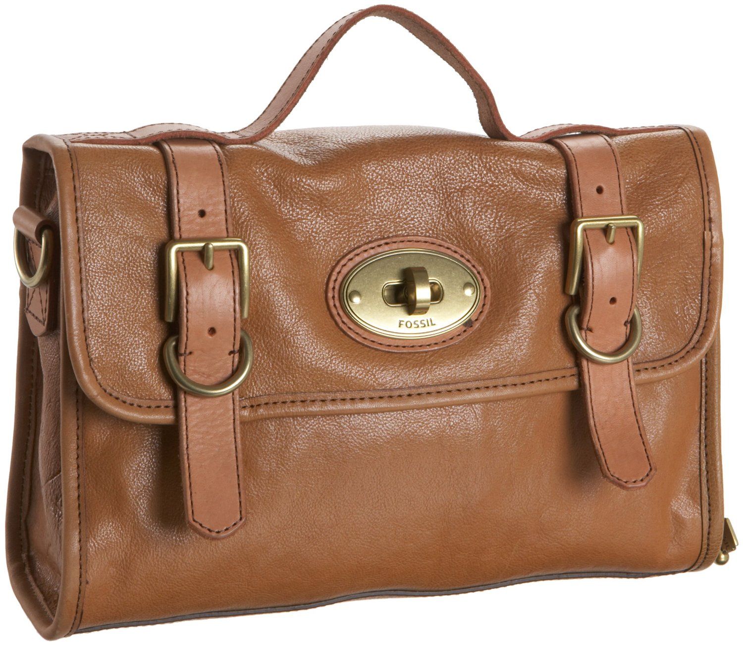 Fossil Vintage Re Issue Satchel in Brown (tan) | Lyst