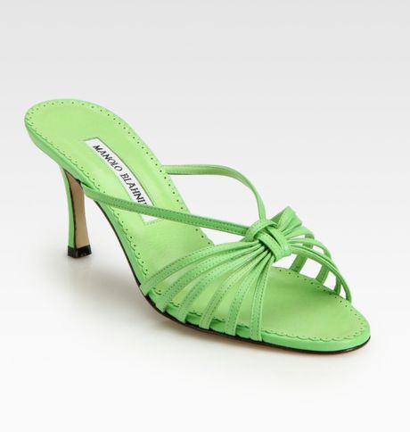 Strappy Sandals: Strappy Green Sandals