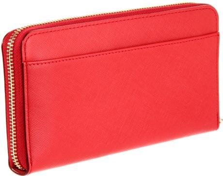 Kate Spade Cherry Lane Laurie Wristlet Wallet Surprise Coral in Red ...