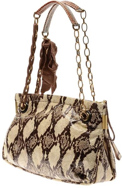 Lanvin Amalia Patchwork Snakeskin Shoulder Bag in Multicolor (multi) | Lyst