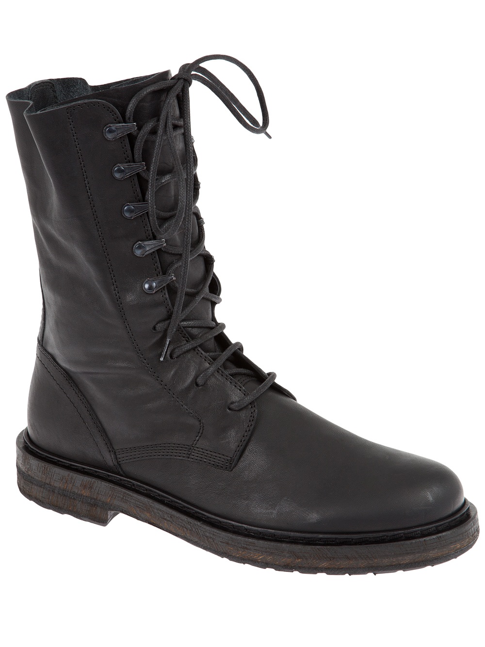 Ann Demeulemeester Lace Up Boot in Black for Men | Lyst