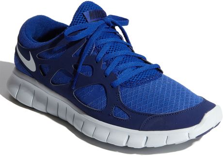 Nike Free Run Running Shoe in Blue for Men (bright blue/ blue/ platinum ...