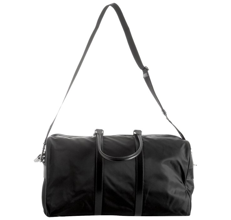 Prada Black Nylon Large Duffle Bag in Black for Men | Lyst