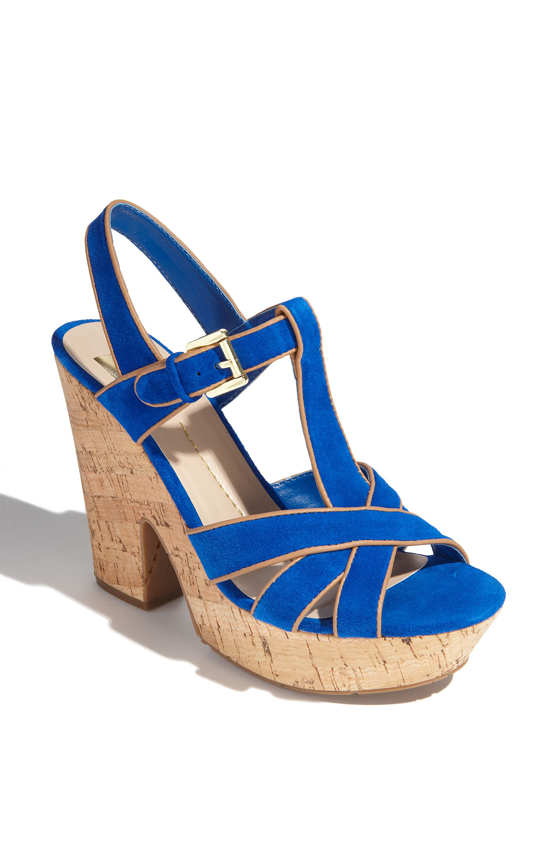 Dv By Dolce Vita Taiga Sandal in Blue (bright blue suede) | Lyst