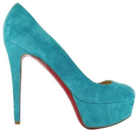 Christian Louboutin 120mm Bianca Suede Pumps in Blue (turquoise) | Lyst