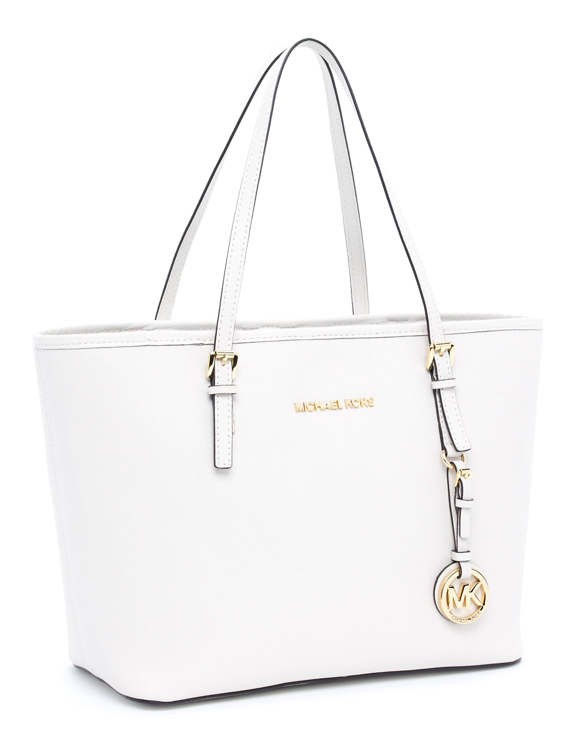 Lyst Michael Kors Jet Set Travel Small Tote In White Gallery