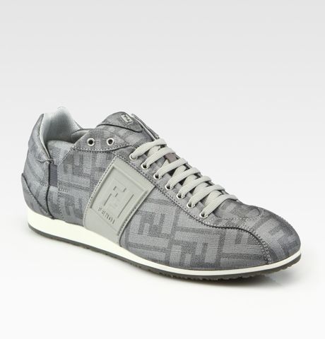 Fendi Softy Sneakers in Gray for Men (asphalt) | Lyst
