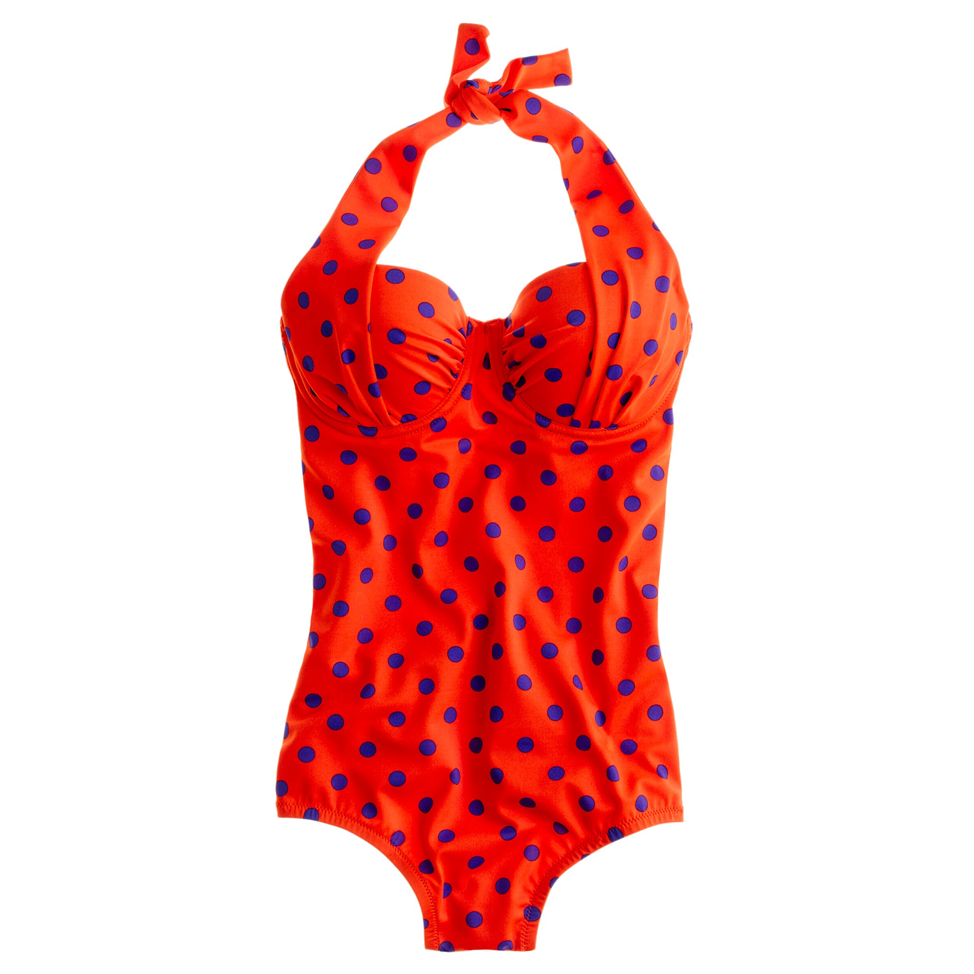 J.crew Hot Dot Underwire Tank in Red | Lyst