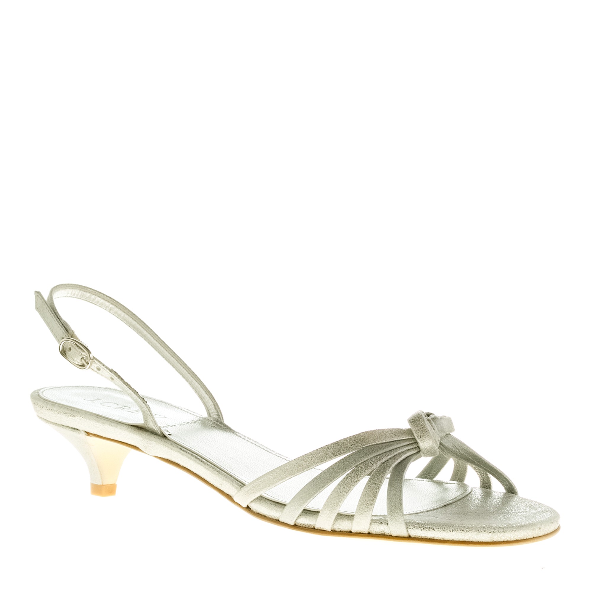 J.crew Readyorknot Sandals in Metallic Lyst