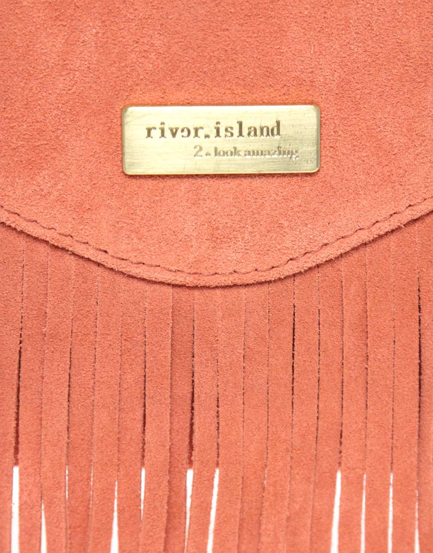 river island suede bag