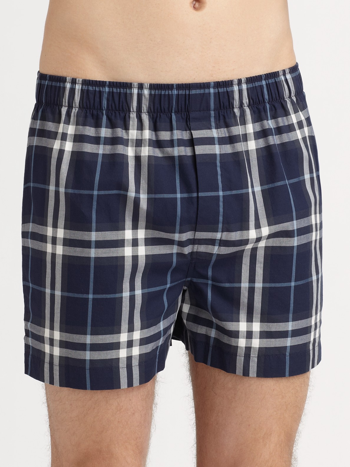 Burberry Classic Check Boxers, 3-pack in Blue for Men | Lyst