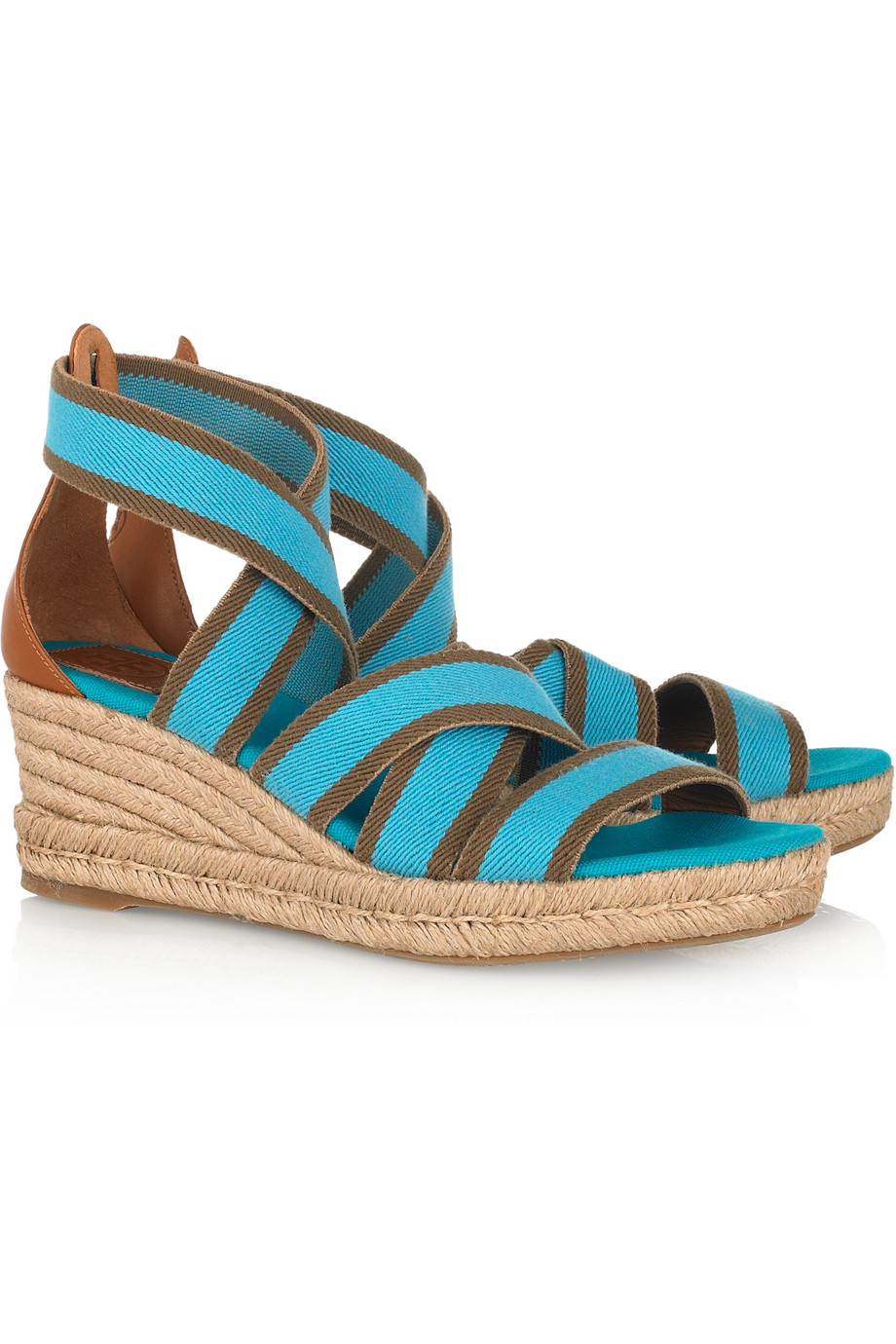 turquoise espadrilles wedge