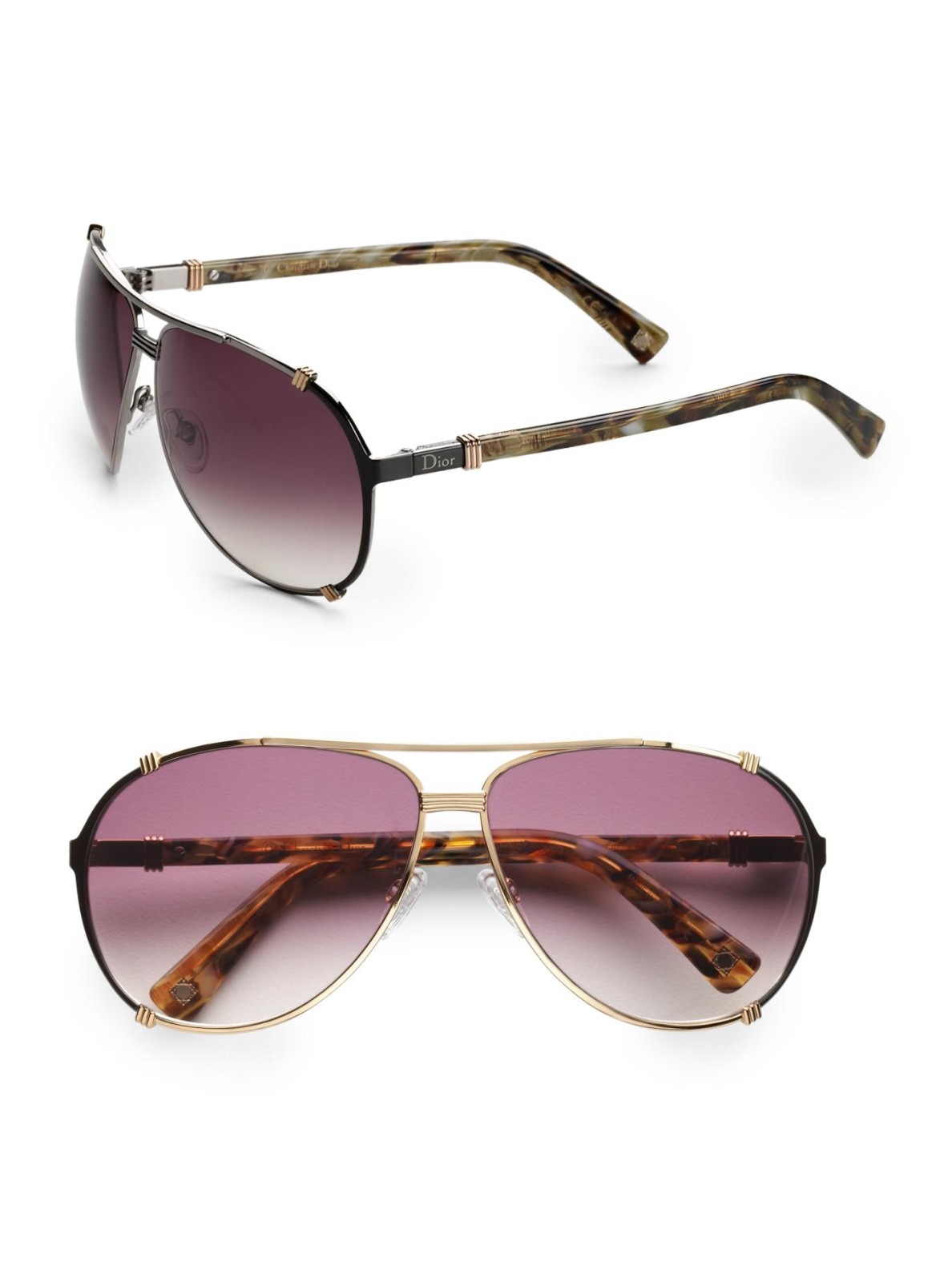 dior metal aviator sunglasses