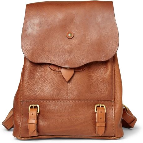 Bill Amberg Hunter Full Grain Leather Backpack in Brown for Men | Lyst