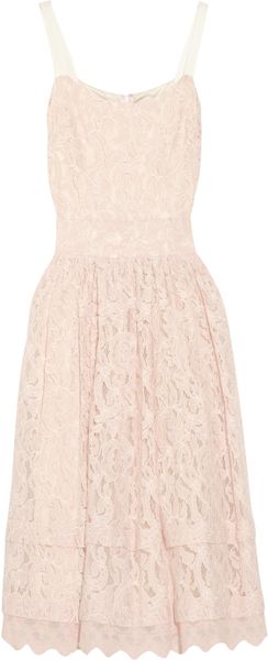 Alice By Temperley Surya Lace Dress in Pink (blush) | Lyst