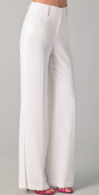 alice and olivia white pants