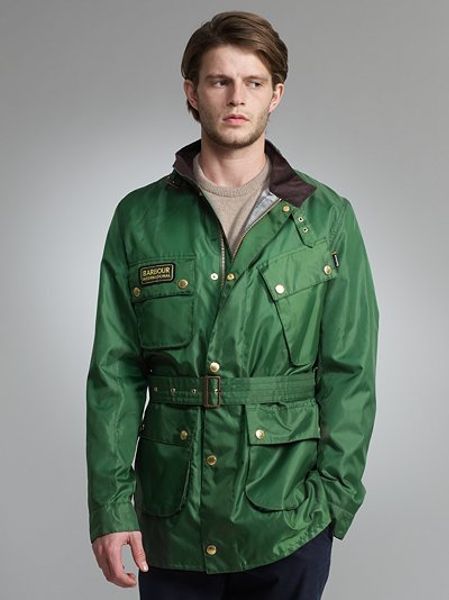 Barbour Nylon International Jacket Green in Green for Men | Lyst