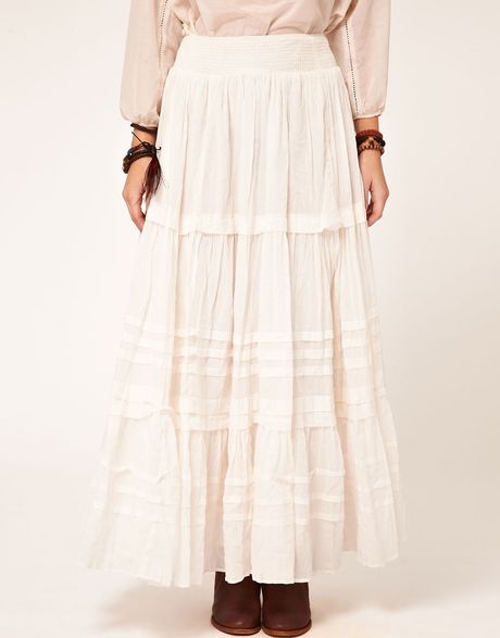 Ralph Lauren Denim & Supply By Ralph Lauren Maxi Skirt in White | Lyst