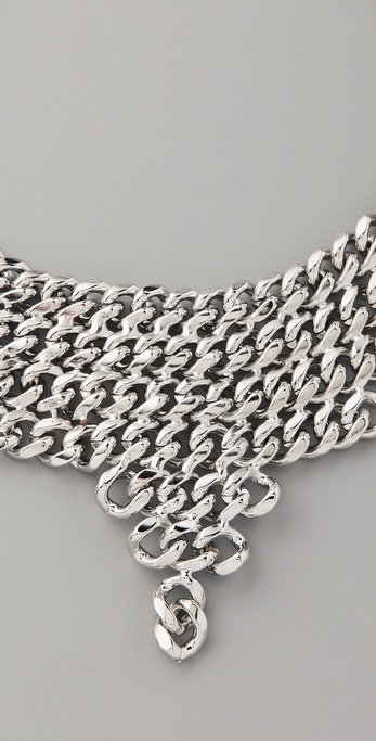 Fallon Classique Bib Necklace in Metallic | Lyst