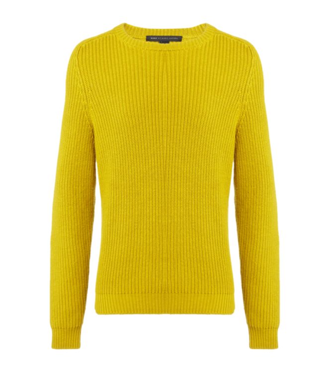 Marc By Marc Jacobs Crew Neck Jumper in Yellow for Men (mustard) | Lyst