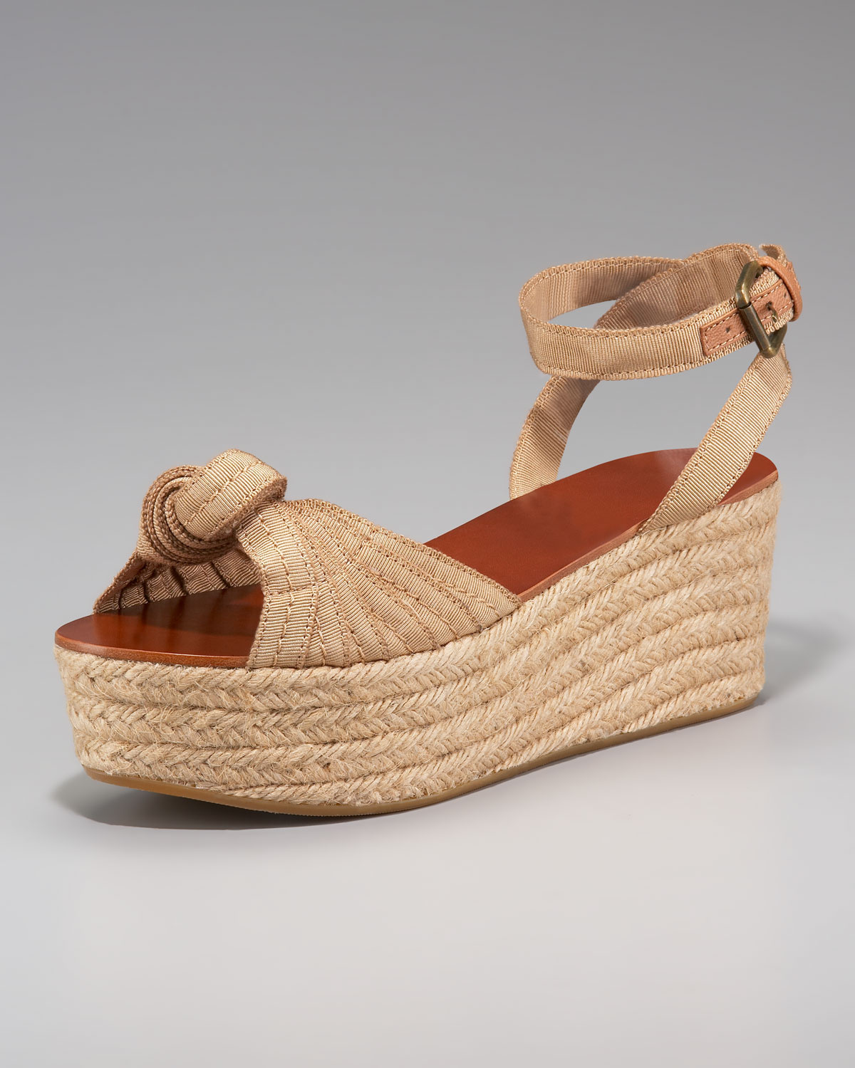 Joie Ribbon Espadrille Wedge Sandal in Natural | Lyst