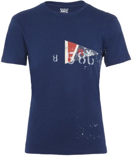 Polo Ralph Lauren Nautical Flag T-shirt in Blue for Men (navy) | Lyst