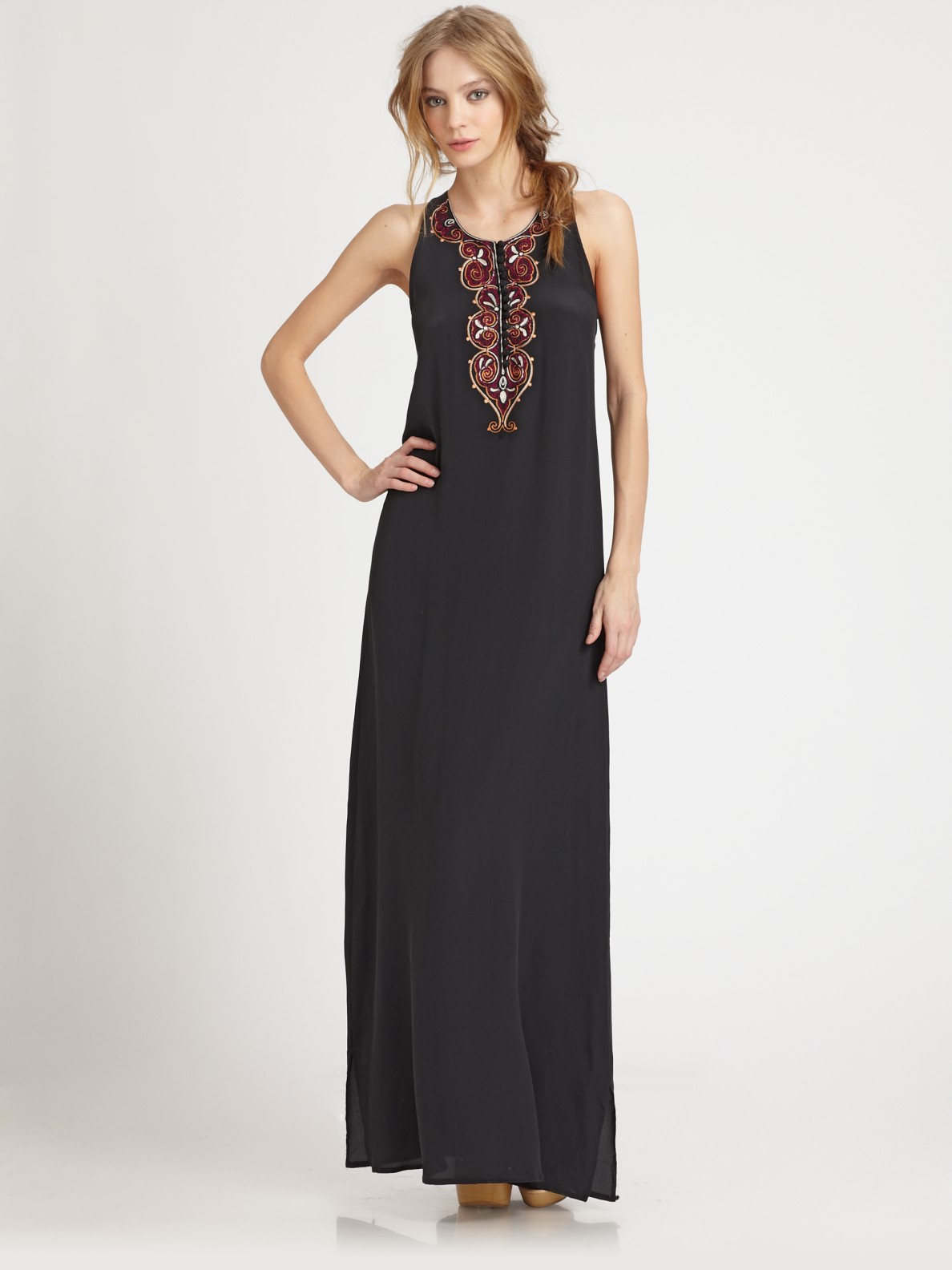 Winter kate Nisha Maxi Dress in Black | Lyst