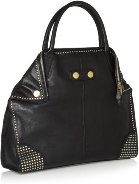 Alexander Mcqueen Studded De-manta Tote Bag in Black | Lyst