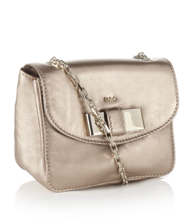 chloe purse - Chlo Mini Lily Crossbody Bag in Gold | Lyst