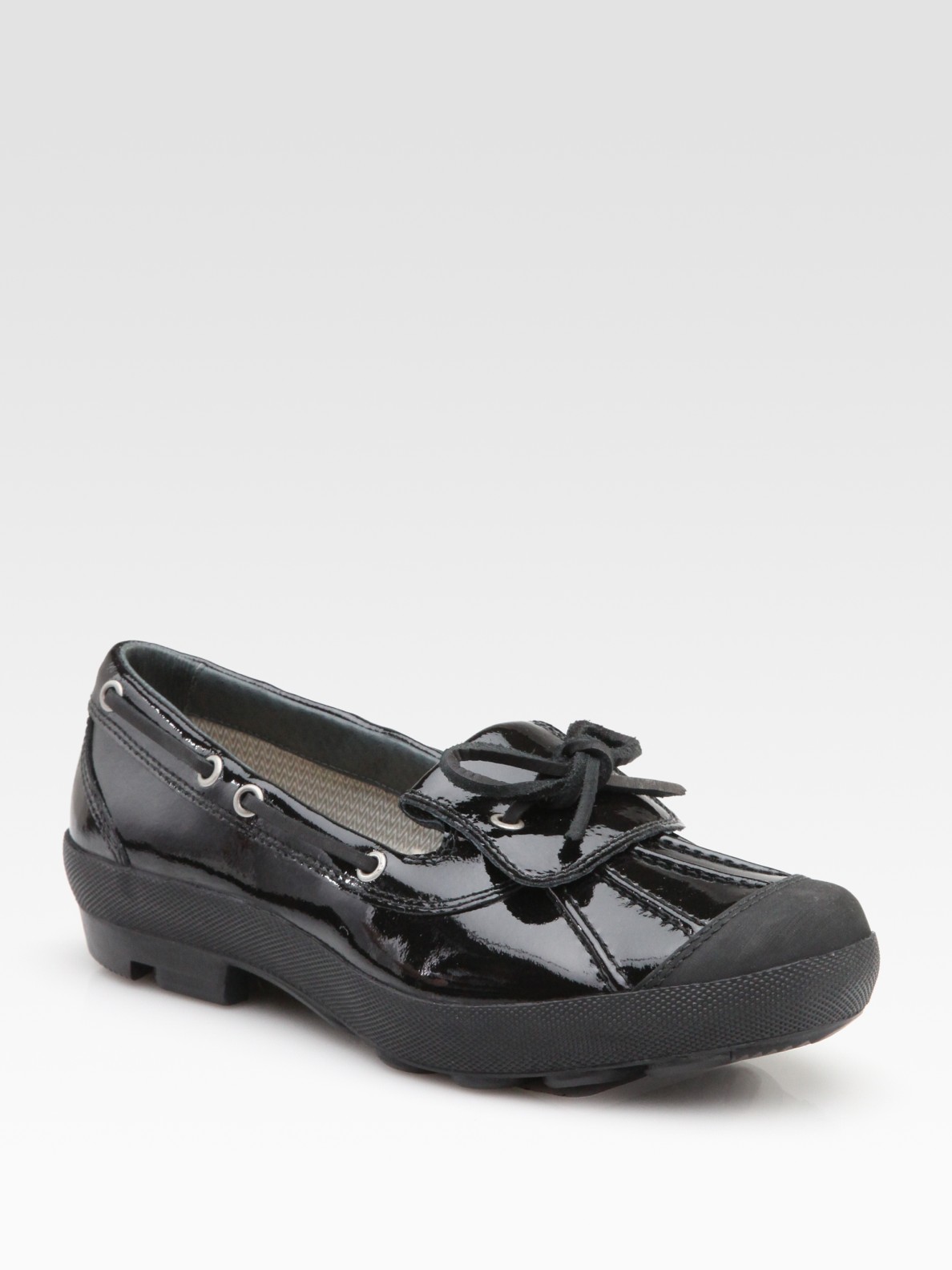 Ugg Ashdale Patent Leather Rain Shoes in Black | Lyst